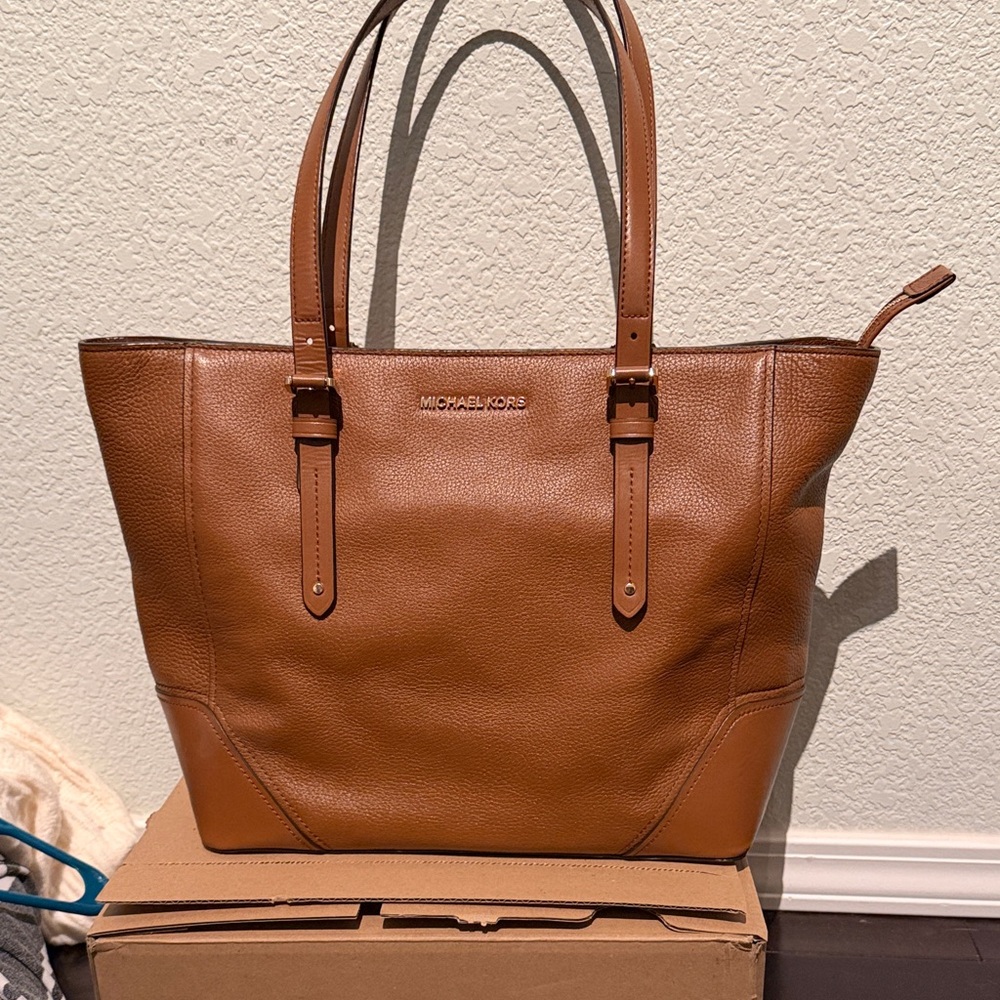 Michael Kors Brown Leather Tote
